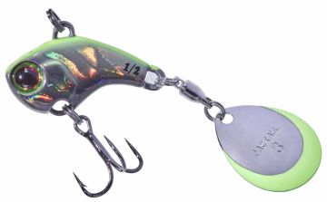 Illex Deracoup silver chartreuse back roofvis spinnerbait 7g