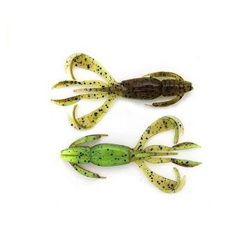 Keitech Crazy Flapper green pumpkin chartreuse roofvis creature bait 3.60 Inch