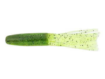 Keitech Salty Core Tubes watermelon chartreuse roofvis creature bait 3.50 Inch