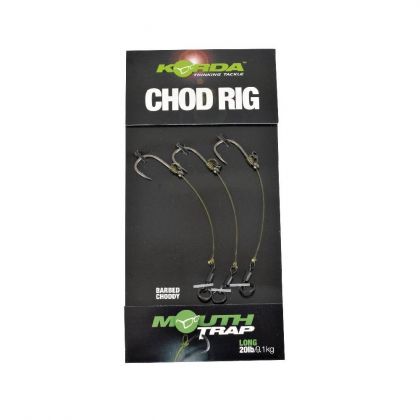 Korda Chod Rig Long Barbed clair - argent  H6 20lb