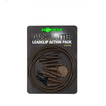 Korda Dark Matter Lead Clip Action Pack gravel 