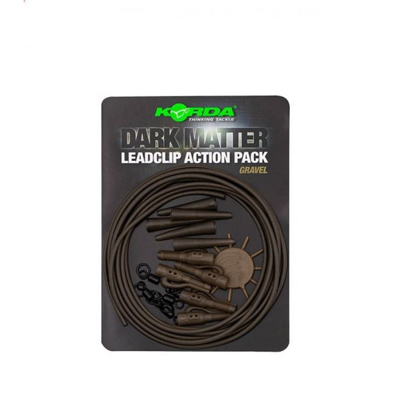 Korda Dark Matter Lead Clip Action Pack gravel 