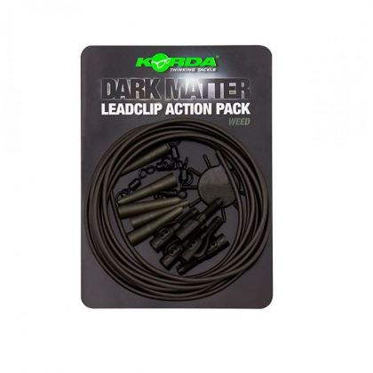 Korda Dark Matter Lead Clip Action Pack weed 