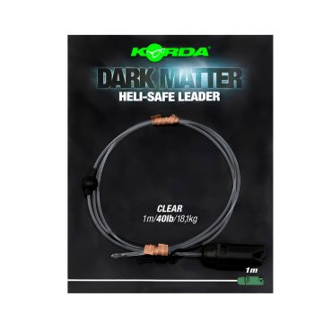 Korda Dark Matter Leader Heli Safe clear  40lb 1m00