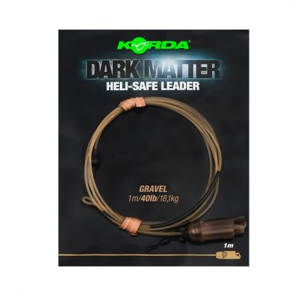 Korda Dark Matter Leader Heli Safe gravel  40lb 1m00