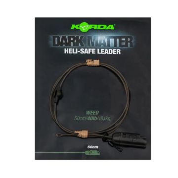 Korda Dark Matter Leader Heli Safe weed  40lb 50cm