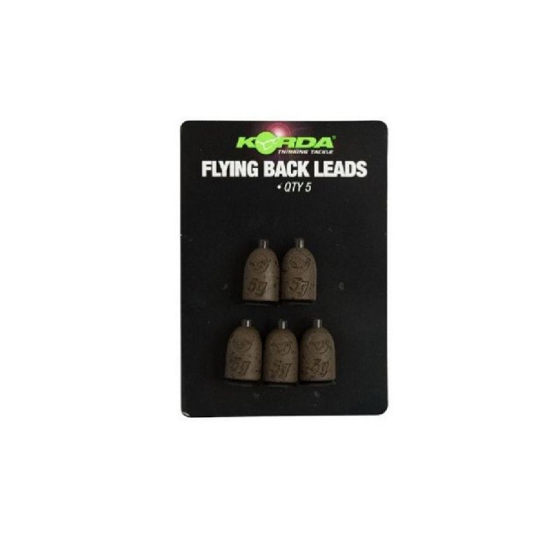 Korda Flying Back Leads zwart - bruin karper vislood Small