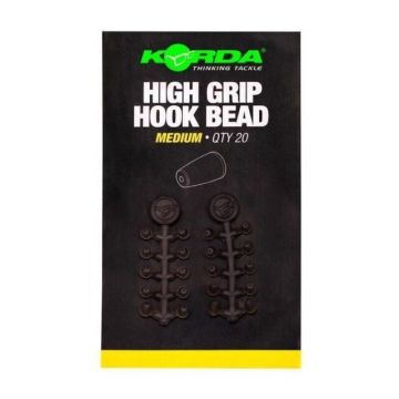 Korda High Grip Hook Bead brun  Medium