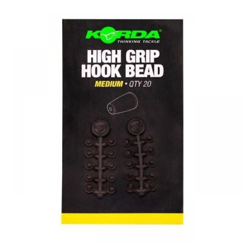 Korda High Grip Hook Bead bruin karper klein vismateriaal Medium