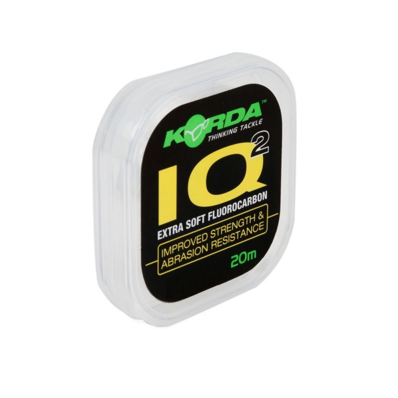 Korda IQ² Fluorocarbon clear karper draad voor onderlijn 20lb 20m