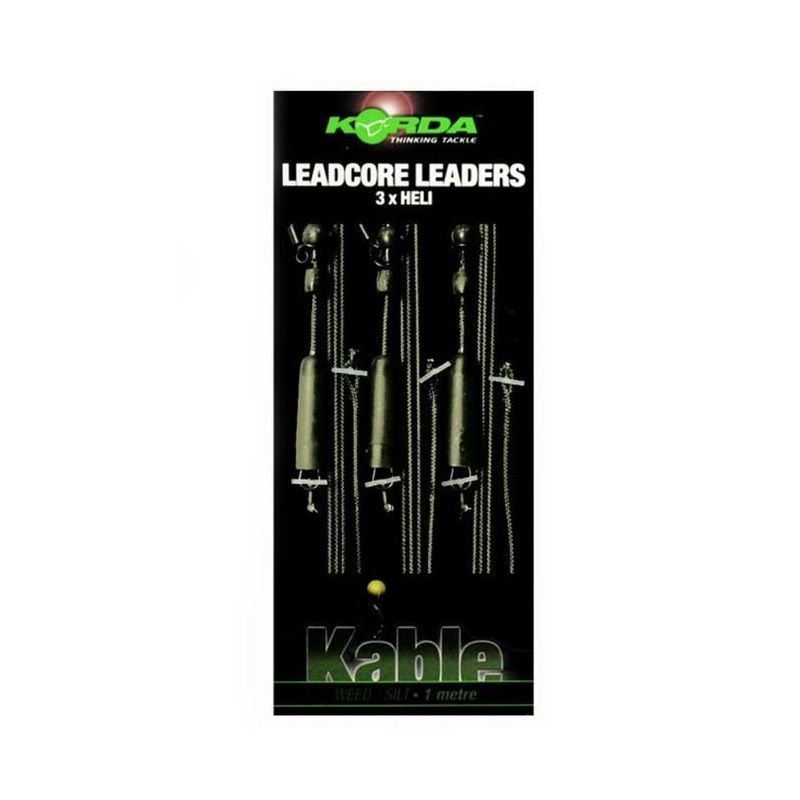 Korda Leadcore Helicopter Leaders weed silt  1m00