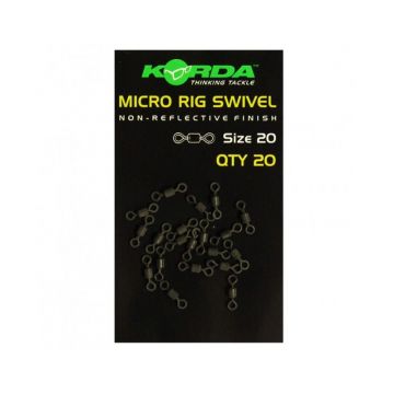 Korda Micro Rig Swivel zwart karper klein vismateriaal