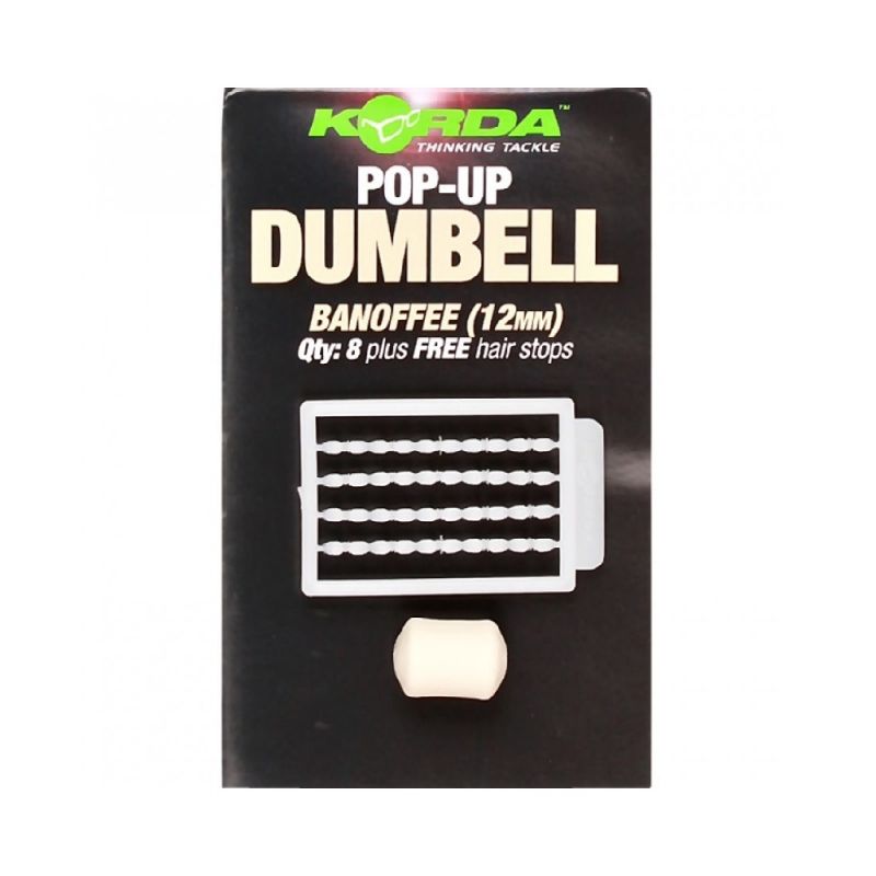 Korda Pop-Up Dumbell Banoffee blanc  16mm