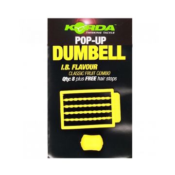 Korda Pop-Up Dumbell IB jaune  16mm