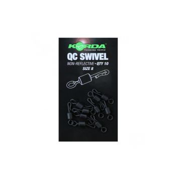 Korda QC Ring Swivel noir  Size 8