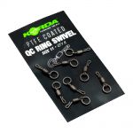 Korda QC Ring Swivel noir - nickel  Size 11