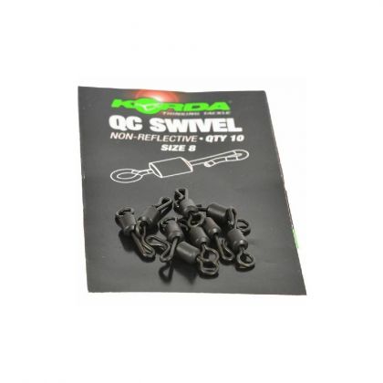 Korda QC Swivel zwart karper klein vismateriaal Size 8