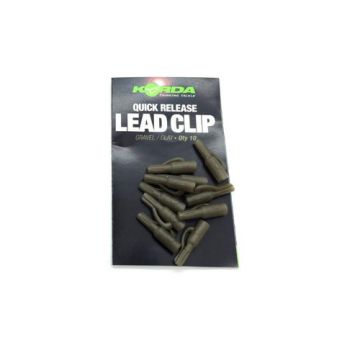 Korda Quick Release Lead Clip gravel clay 