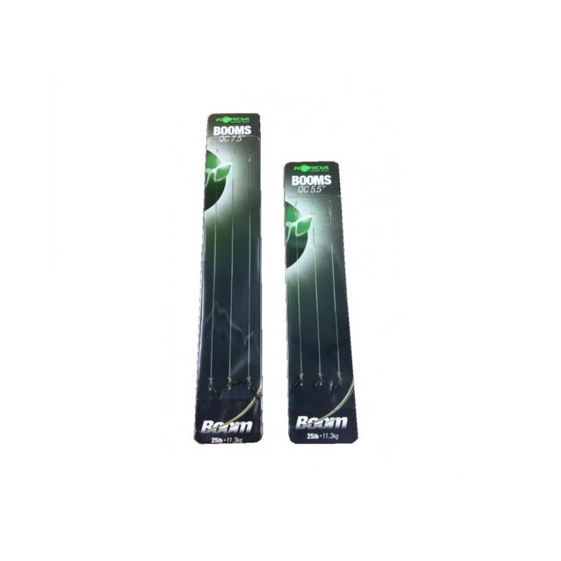 Korda Ready-Tied Booms clear karper karper onderlijn 5.5 Inch 25lb