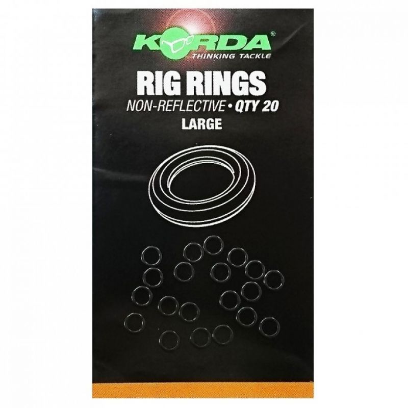 Korda Rig Rings noir  Large