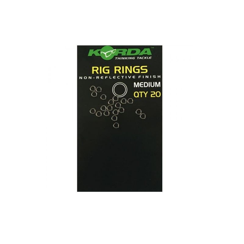 Korda Rig Rings noir  Medium