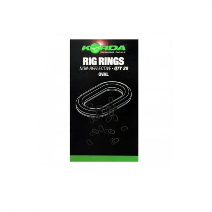 Korda Rig Rings zwart karper klein vismateriaal Oval