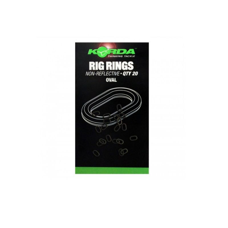 Korda Rig Rings zwart karper klein vismateriaal Oval