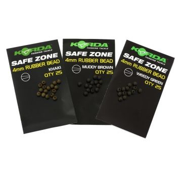 Korda Safe Zone Rubber Bead muddy brown  4mm