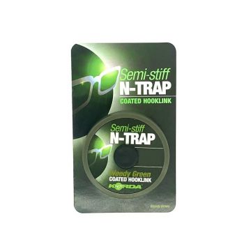 Korda Semi-Stiff N-Trap weedy green karper draad voor onderlijn 20lb 20m