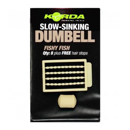 Korda Slow Sinking Dumbell Fishy Fish bruin karper imitatie visaas 12mm