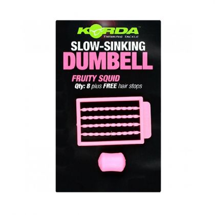 Korda Slow Sinking Dumbell Fruity Squid rose  16mm