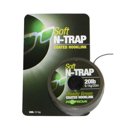 Korda Soft N-Trap weedy green karper draad voor onderlijn 30lb 20m