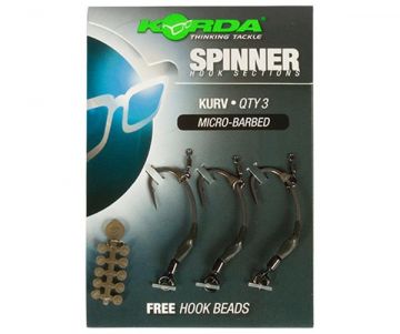 Korda Spinner Hook Sections Kurv nickel karper vishaak 4