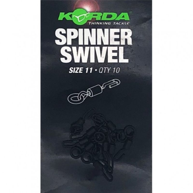 Korda Spinner Swivel zwart karper klein vismateriaal