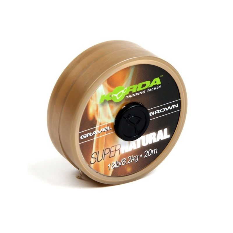 Korda Super Natural brown karper draad voor onderlijn 25lb 20m