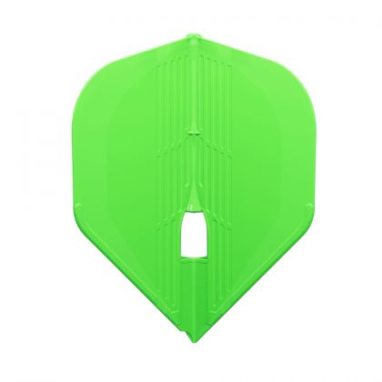 L-style Champagne Kami L1 Pro Standard neon green dart flight