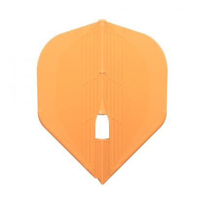 L-style Champagne Kami L1 Pro Standard neon orange dart flight