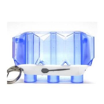 L-style Krystal Flight Case in Clear clear blue dart flight accessoire