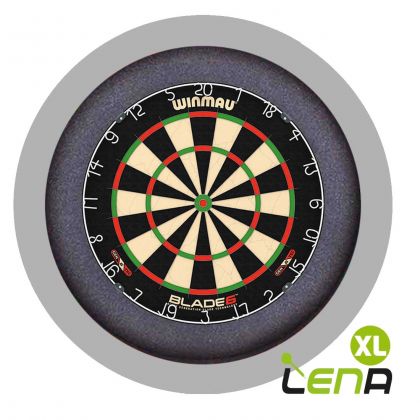 Lena Dartbord Verlichting BASIC XL grey dartboard