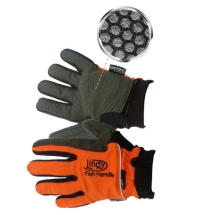 Macfishing Lindy Fishing Glove oranje - zwart handschoen Links