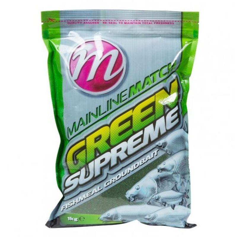 Mainline Green Supreme Mix 1kg groen witvis visvoer