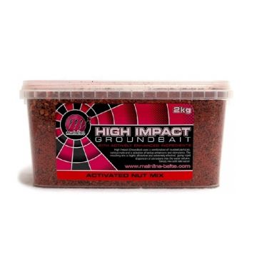 Mainline High Impact Groundbait Active Nut Mix brun - rouge  2kg