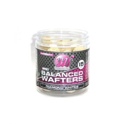 Mainline High Impact Wafters Daimond Whites wit karper pop-up boilies 15mm 100g