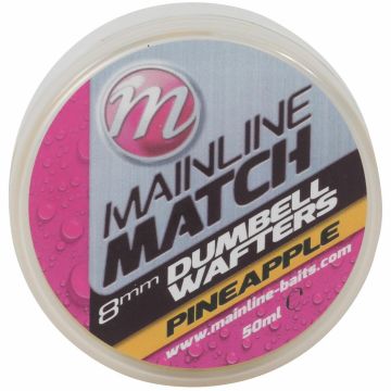 Mainline Match Dumbell Wafters Pineapple geel witvis mini-boilie 6mm 50ml