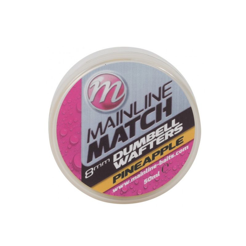 Mainline Match Dumbell Wafters Pineapple geel witvis mini-boilie 8mm 50ml