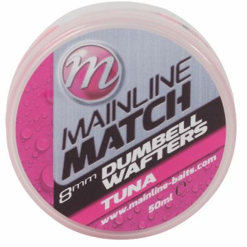 Mainline Match Dumbell Wafters Tuna roze witvis mini-boilie 6mm 50ml