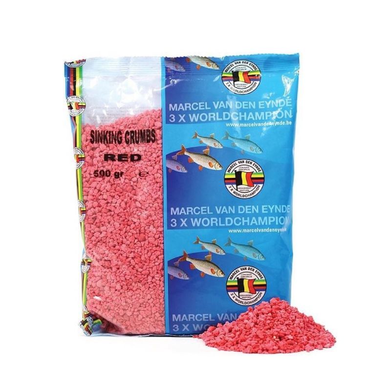 Marcel Van Den Eynde Sinking Crumbs rood witvis visvoer 500g