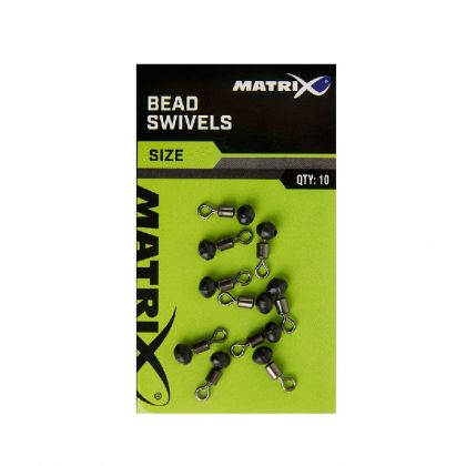 Matrix Bead Swivels nickel klein vismateriaal 12