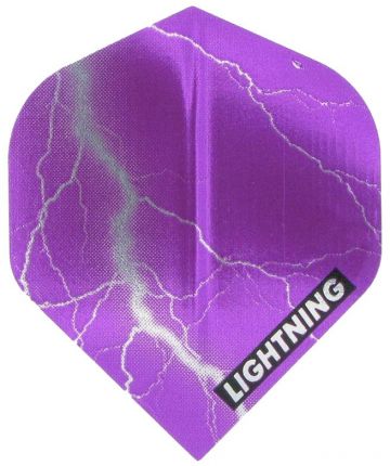 Mckicks Metallic Lightning Standard purple dart flight 100 Micron