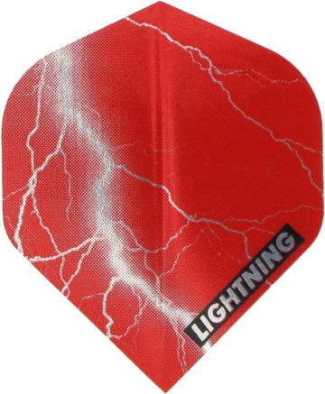 Mckicks Metallic Lightning Standard red dart flight 100 Micron